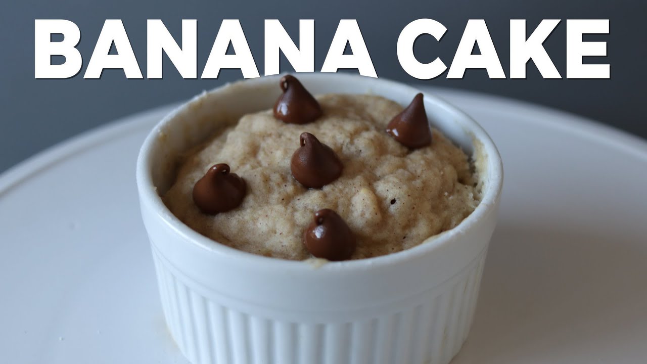 1 serving banana cake recipe | Ready in under 5 minutes