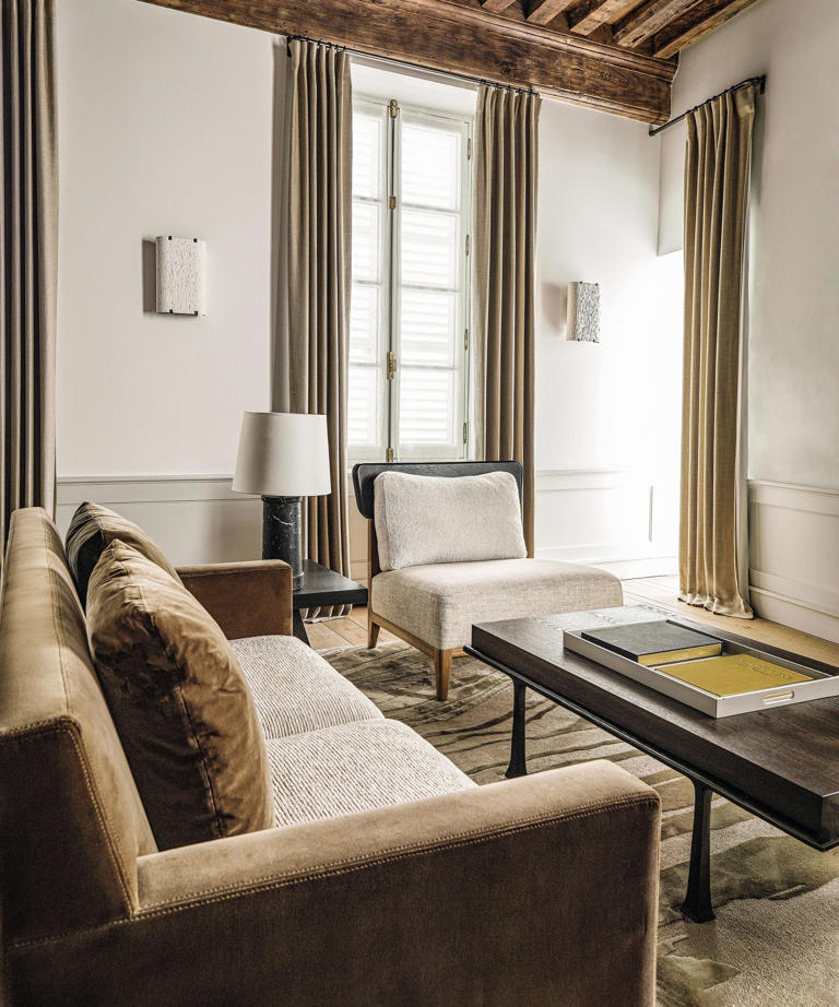 Inside a centuries-old French townhouse designed like a luxury hotel