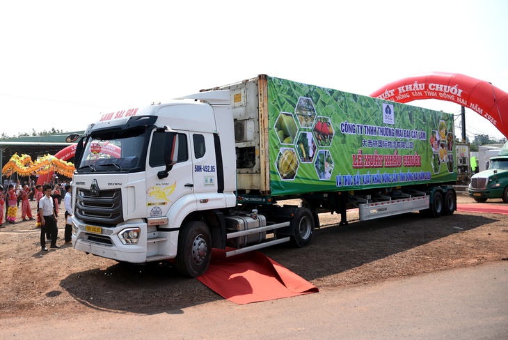 220 tấn chuối tươi Đồng Nai lên đường xuất khẩu ra nước ngoài