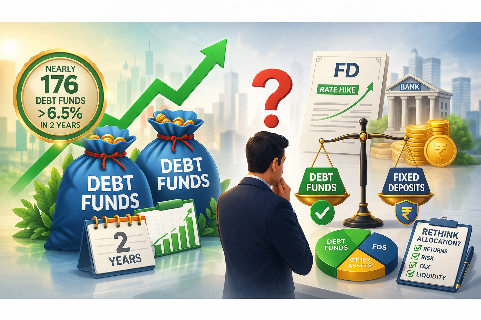 Nearly 176 debt funds offer returns over FDs in 2 years. Should ...