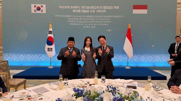 Di Korea, Prabowo bertemu Carmen personel Hearts2Hearts
