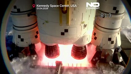 Video: il decollo del razzo Artemis II della NASA per la storica ...