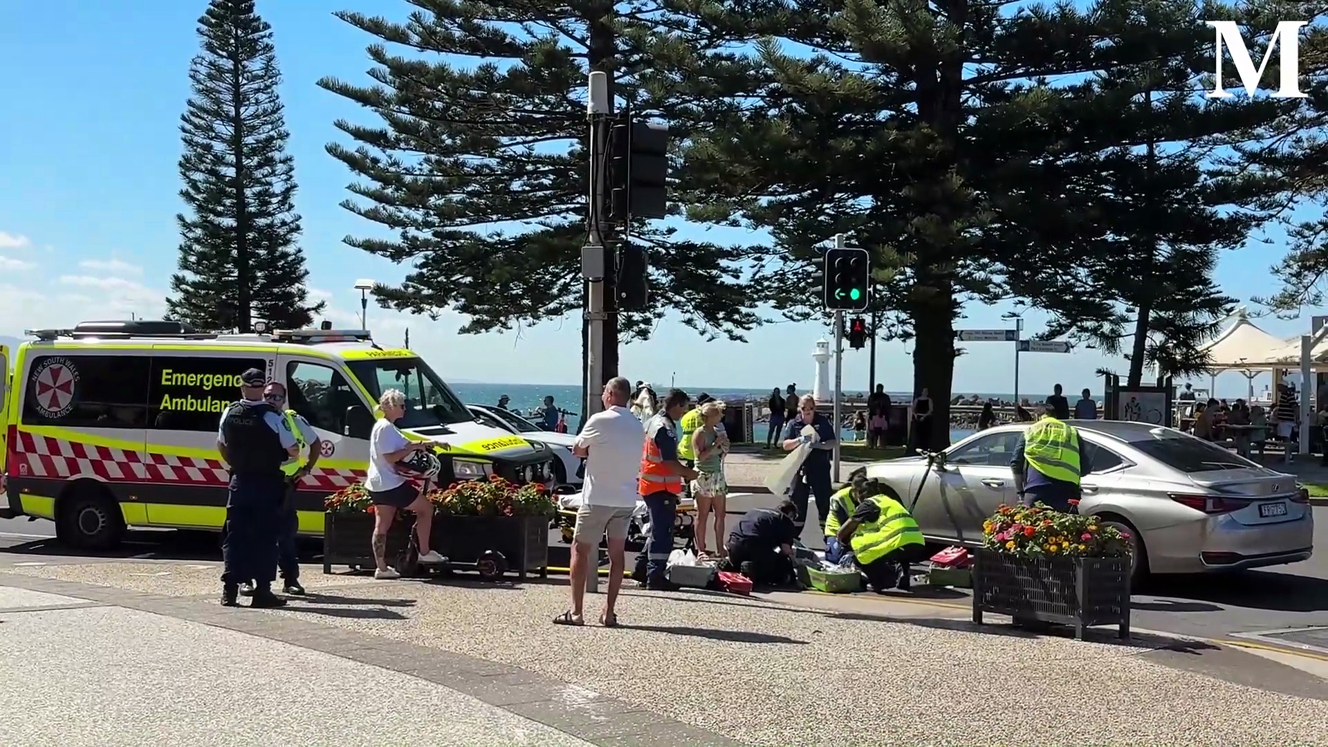 Woman taken to hospital after scooter and car crash