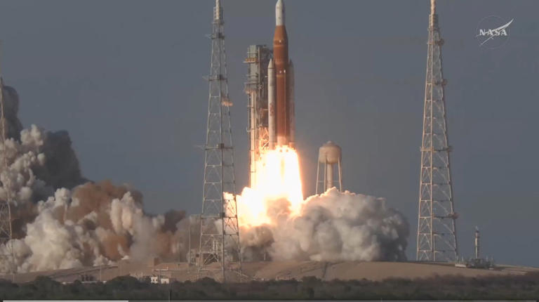 Artemis II astronauts reach orbit on historic mission to moon and back