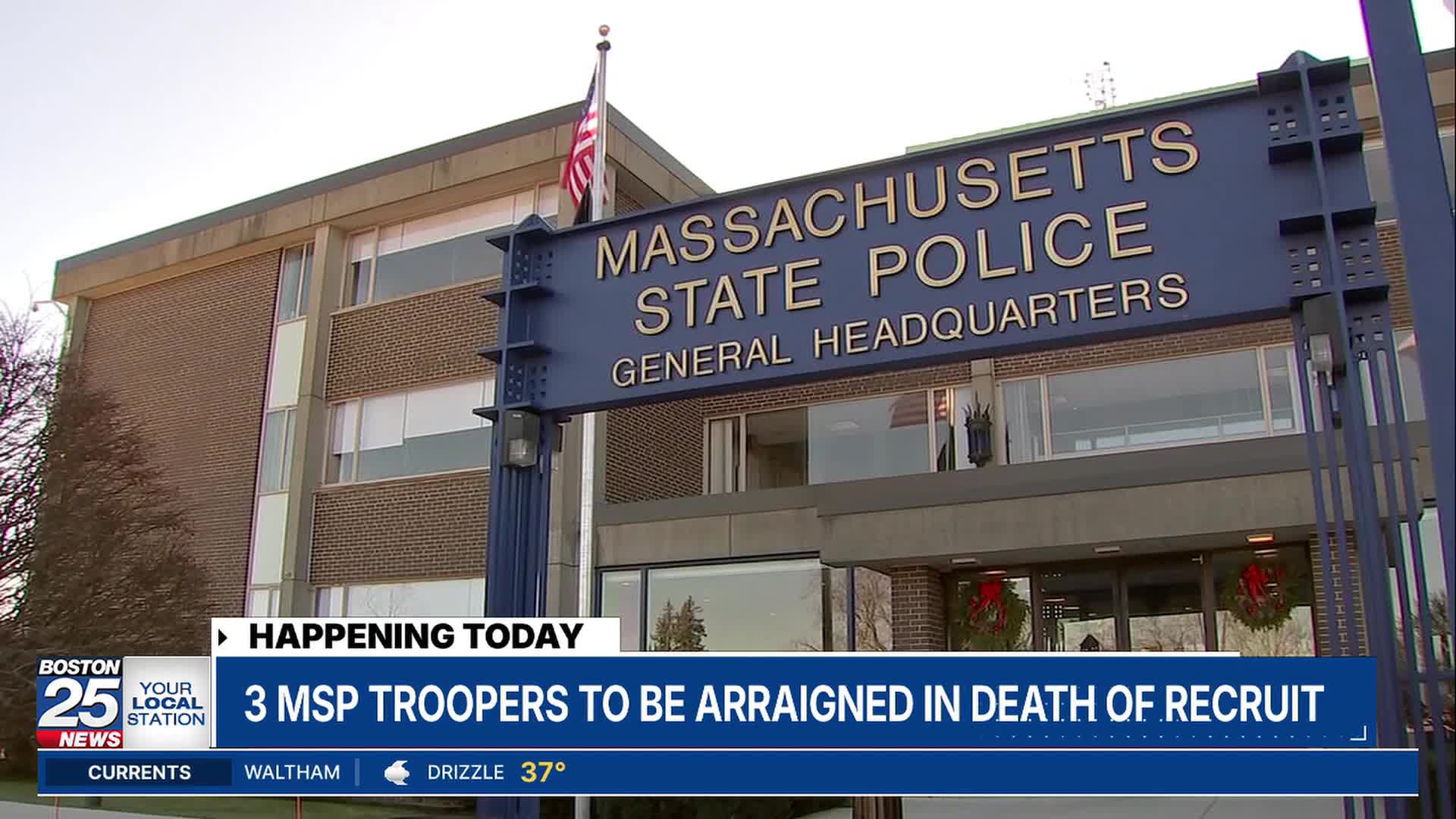 3 Massachusetts State Police troopers to be arraigned in recruit’s ...