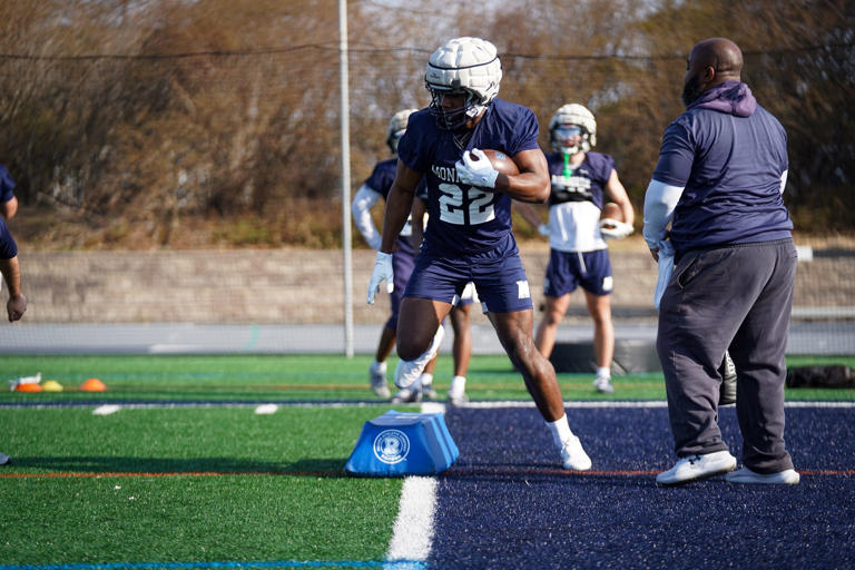 Monmouth football offense flying high at spring practice, defense retooling