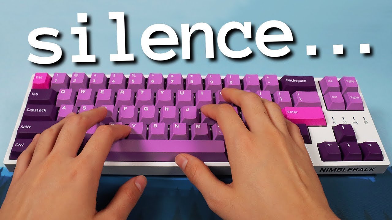 I built the quietest keyboard ever