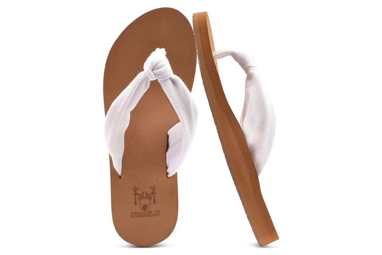KuaiLu Flip Flops for Women with Arch Support Yoga