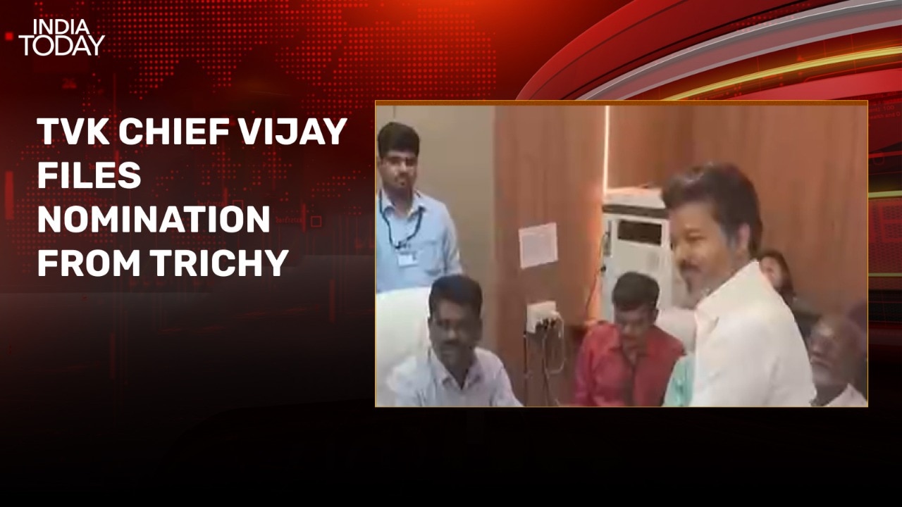 Vijay files second nomination from Trichy, challenges Stalin in DMK ...