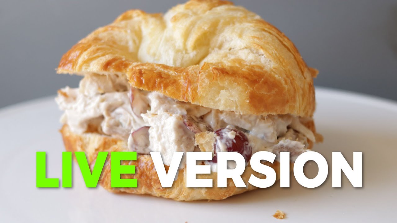 Live cooking: How to make a basic chicken salad sandwich