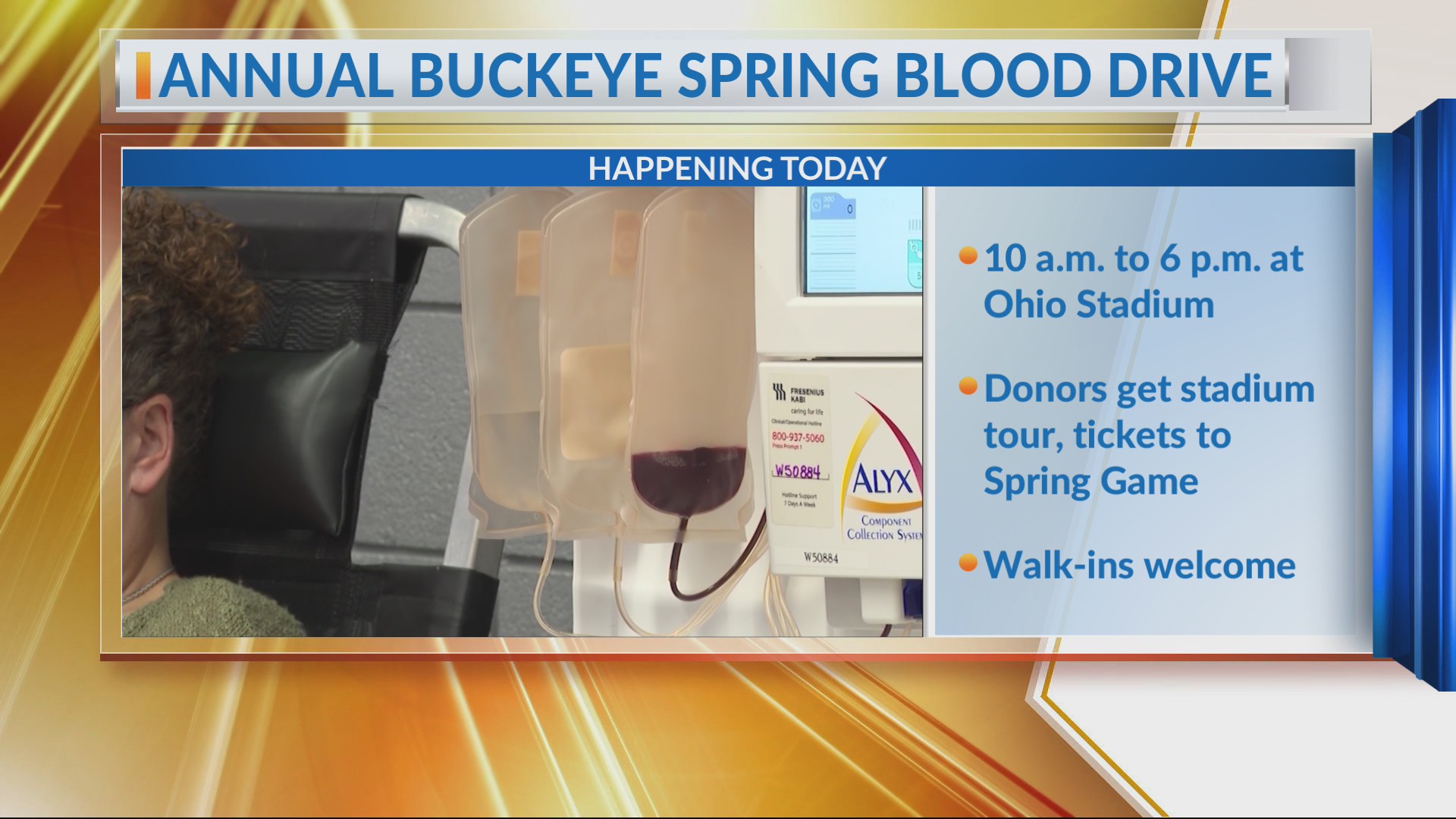 Annual Buckeye spring blood drive today