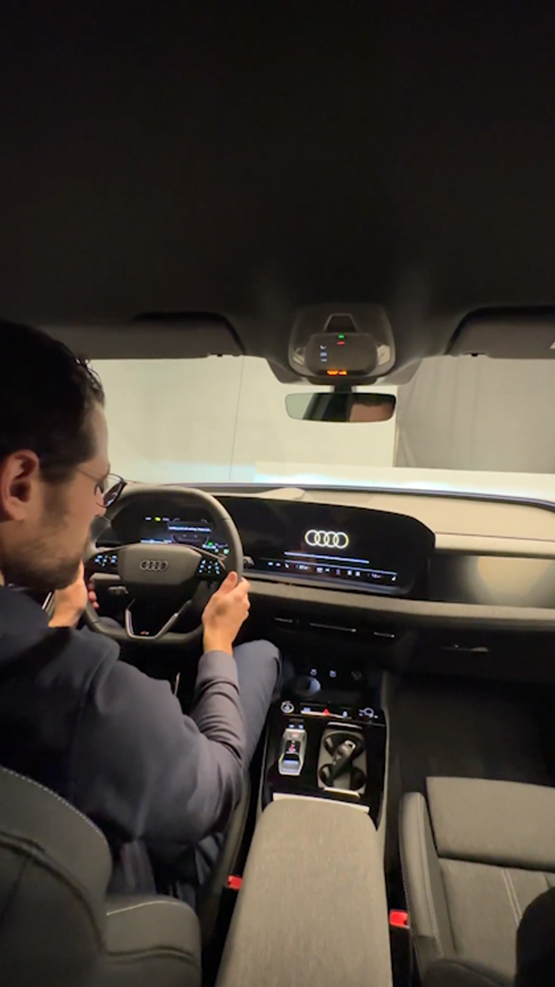 Audi Q6 e-tron with a modern interior