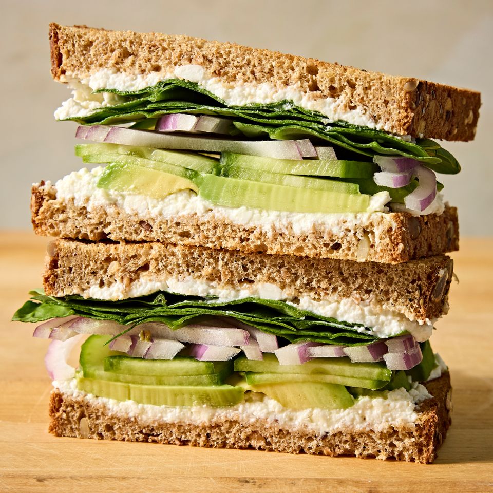A recipe image of Cucumber-Avocado Sandwich.