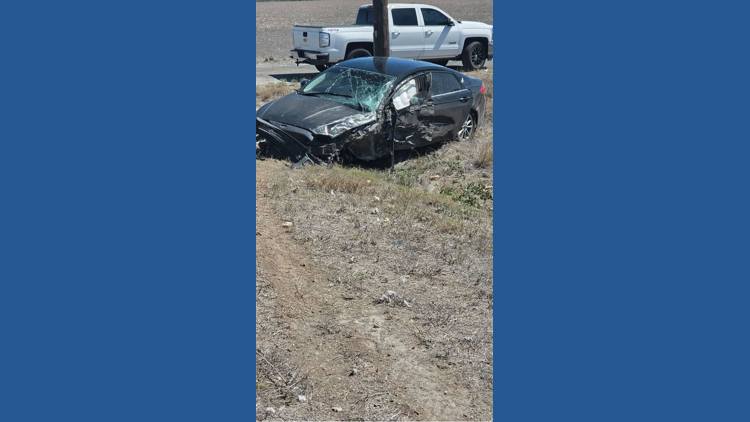 Two women injured in car crash