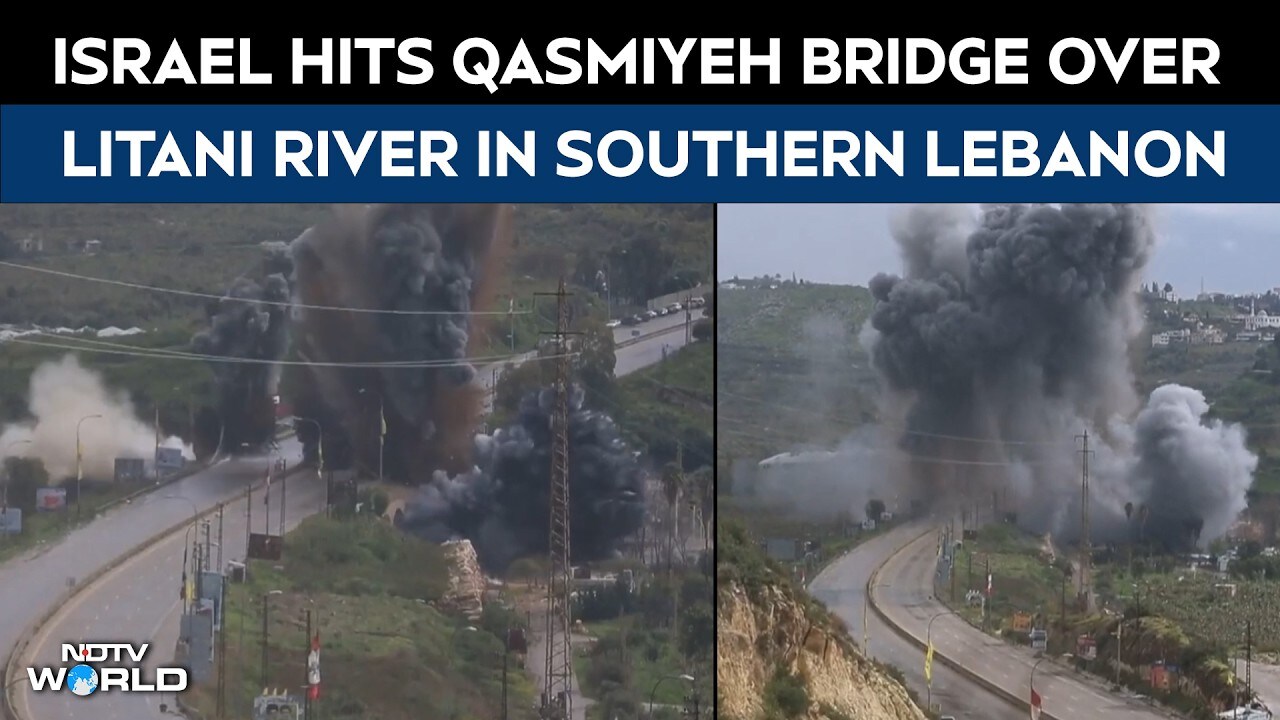 Litani River, Lebanon | Israel hits Qasmiyeh Bridge over Litani River ...