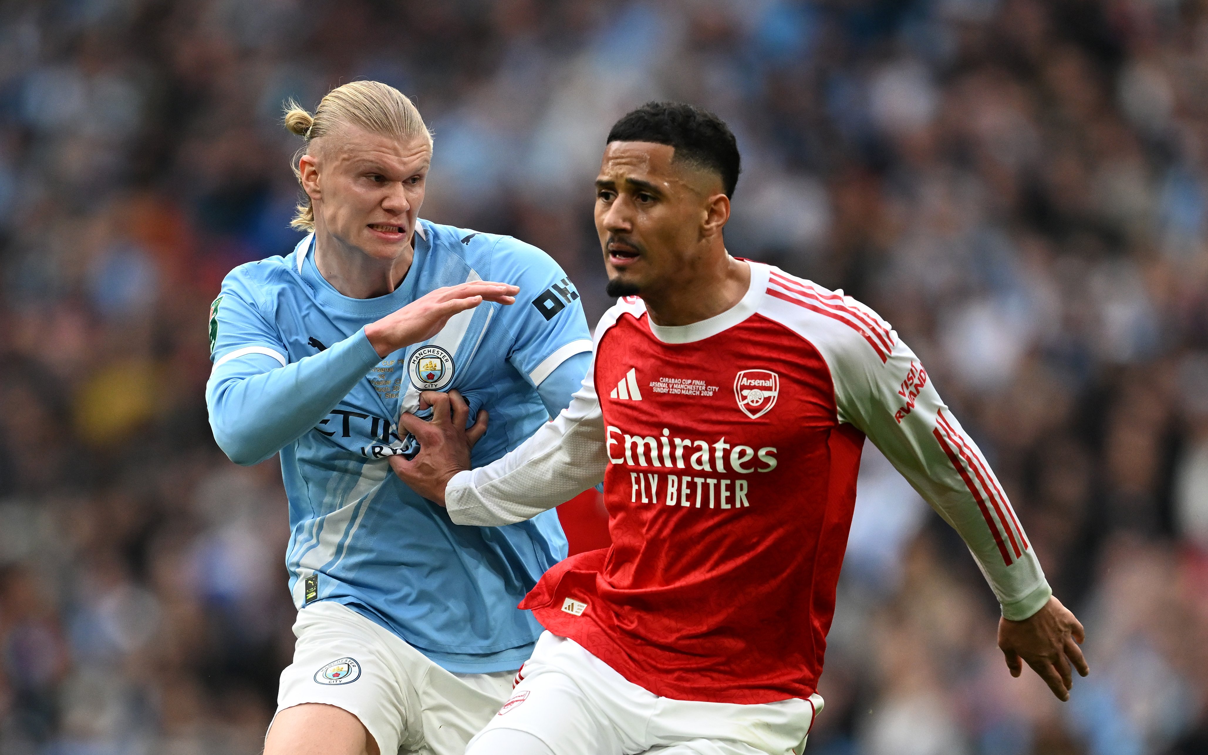 Arsenal 0-2 Man City: O'Reilly double wins Carabao Cup final - Live