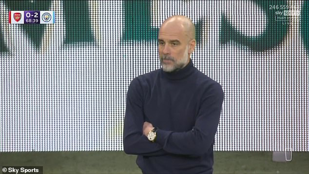 Man City star's Wembley showboating leaves Pep Guardiola shaking his ...