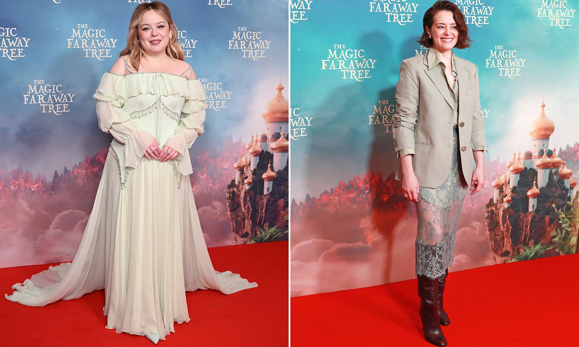 Nicola Coughlan joins co-star Claire Foy at UK screening of The Magic Faraway Tree<br><br>