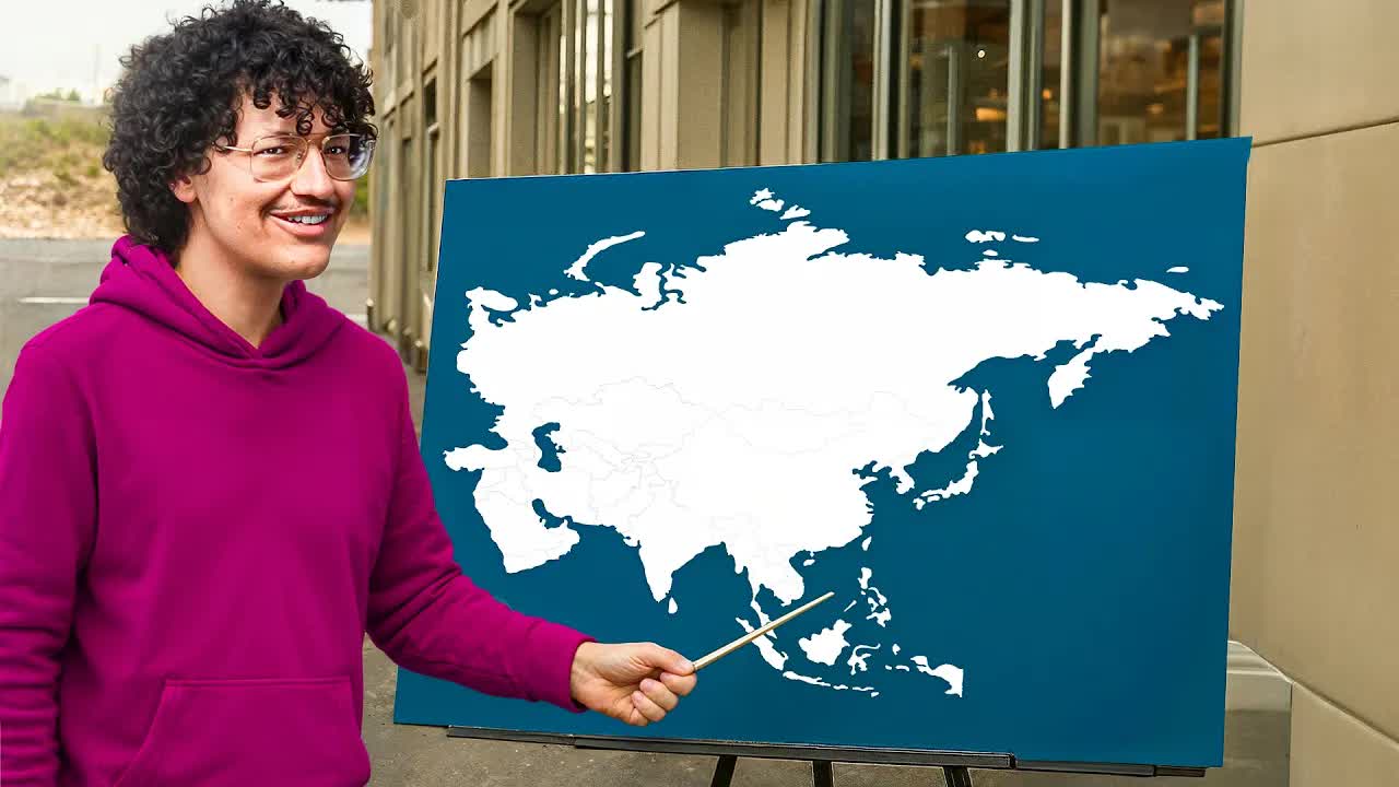Americans try to label map of Asia