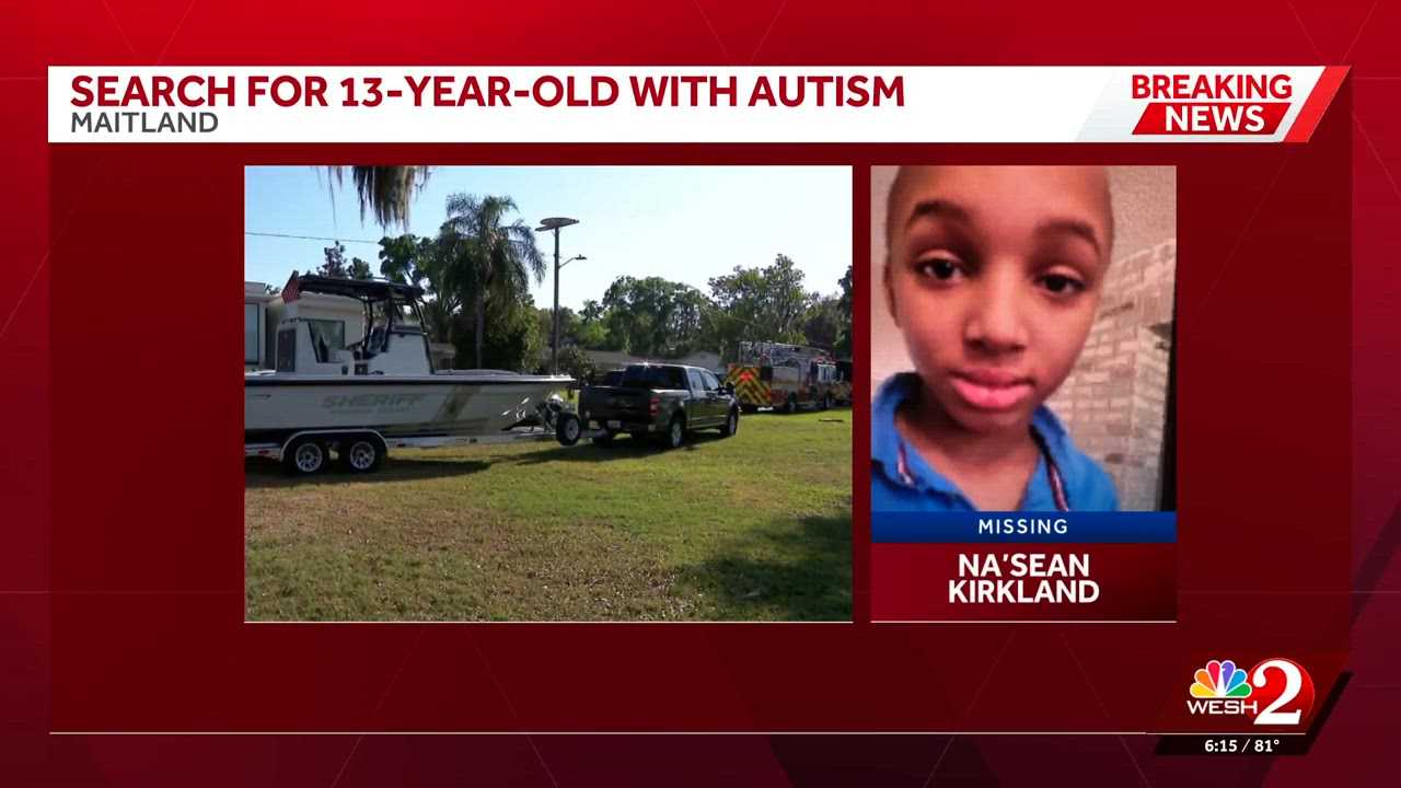 Search continues for missing 13-year-old boy with autism in Maitland