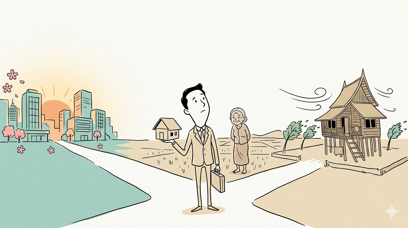 Sống ở nơi có công việc và môi trường tốt hay về quê để đỡ lo nhà cửa?