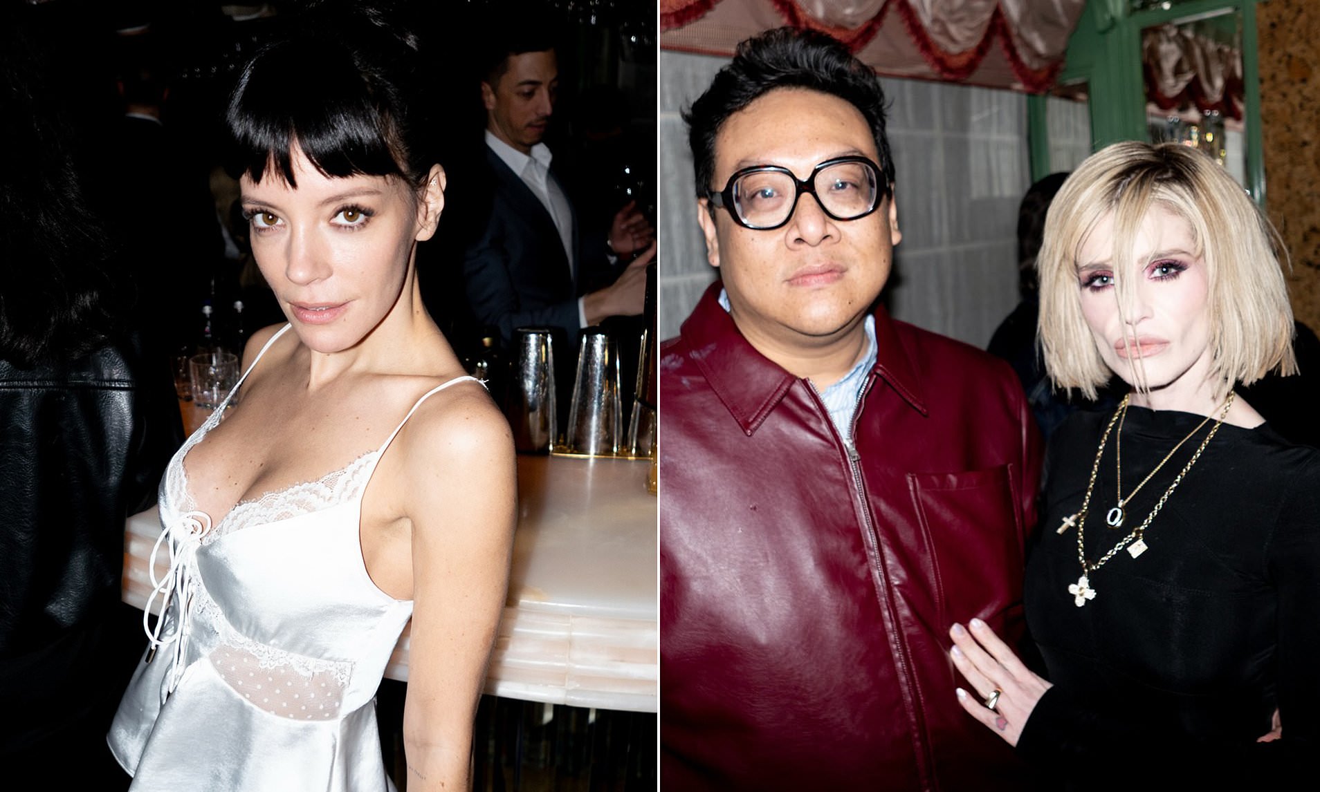 Lily Allen parties with Kelly Osbourne and her 