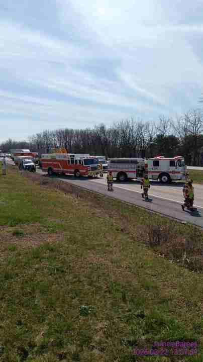 Multi-vehicle crash disrupts traffic on I-81 in Franklin County