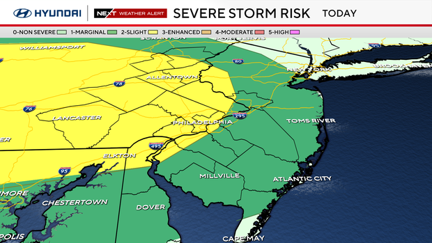 AA1ZanAI Severe Weather and Storms Expected in Philadelphia This Sunday with Strong Winds, Hail, and Flooding
