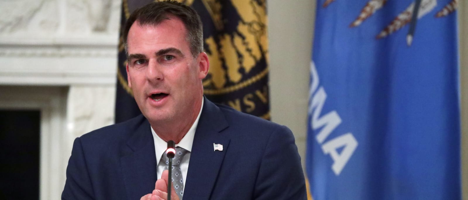 Oklahoma governor’s reported replacement for Sen Mullin is a virtual unknown who gave money to Trump foe<br>