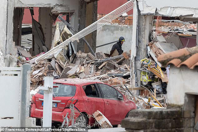 Three rushed to hospital and dozens evacuated after explosion in Rome