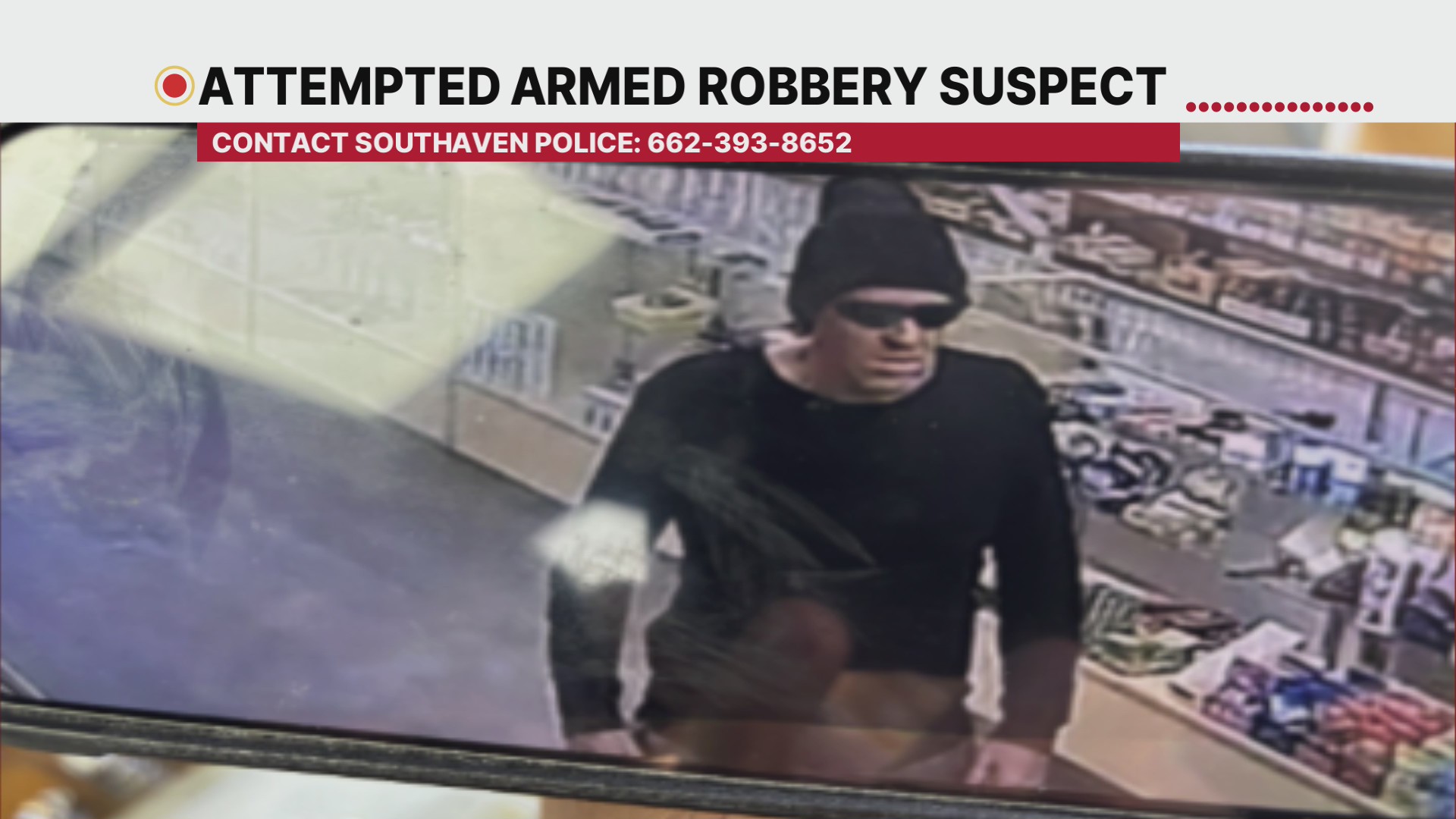 Police search for attempted armed robbery suspect in Southaven