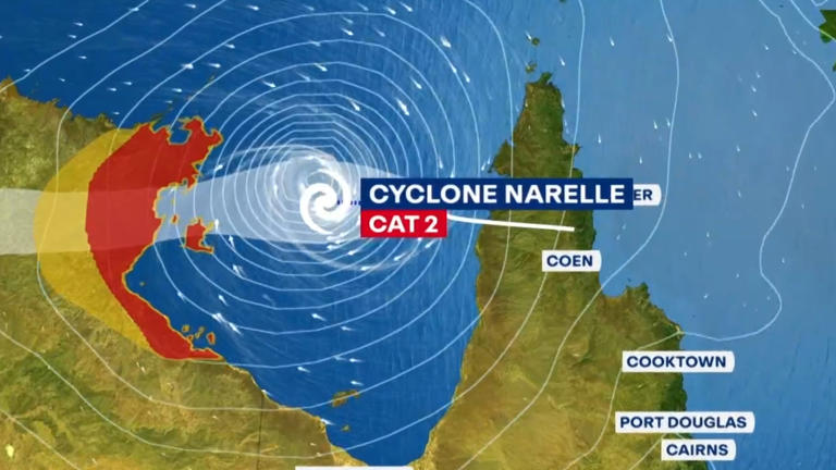 Cyclone Narelle could reach Perth in rare southward charge
