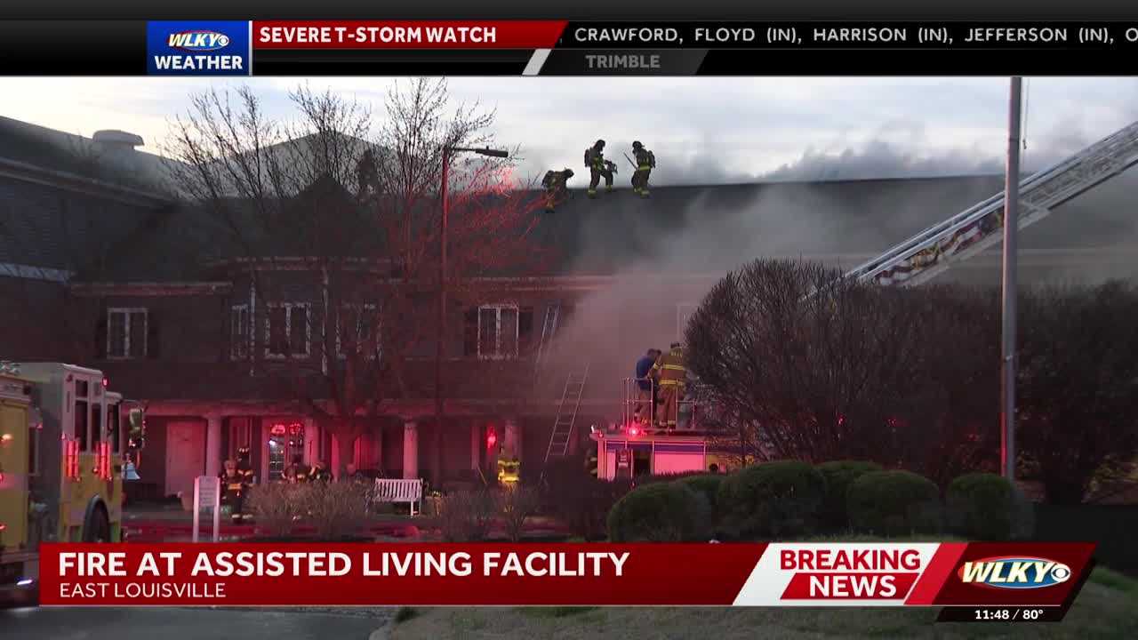 2 people hospitalized after fire breaks out at east Louisville assisted ...