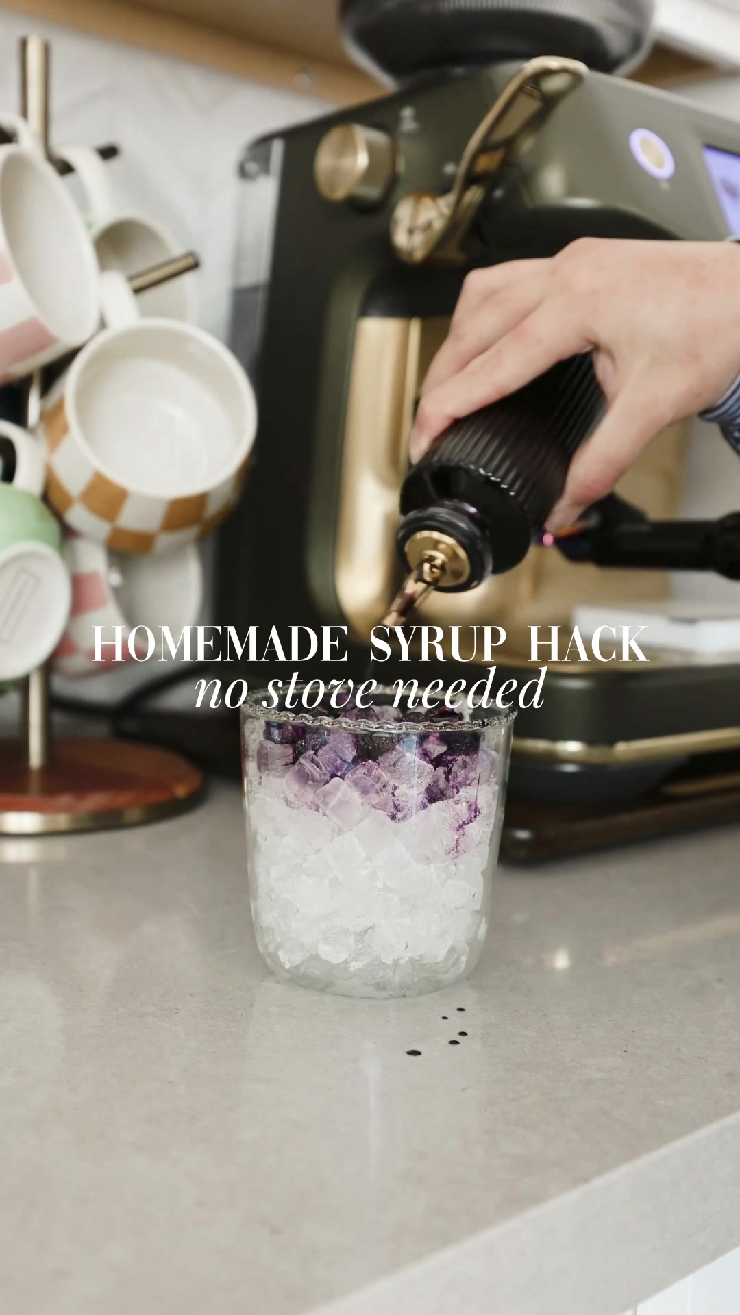 Easy homemade coffee syrup hack