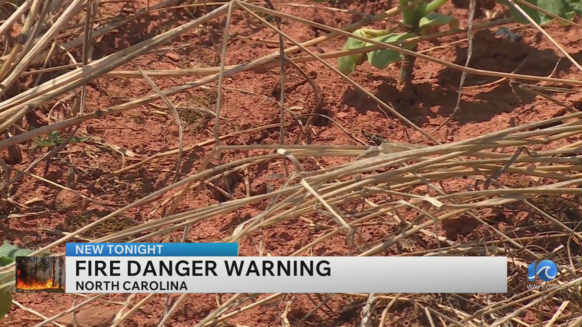 High fire danger in North Carolina due to dry conditions