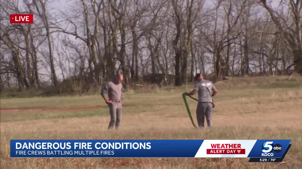 Oklahoma City Fire Department warns of dangers amid red flag warning