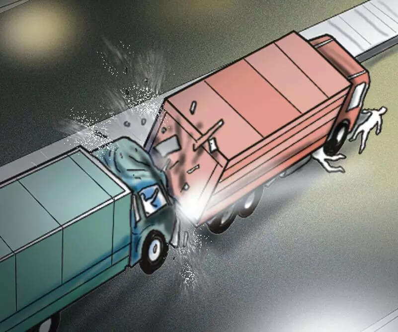 1 killed, 3 injured as truck rams into parked lorry