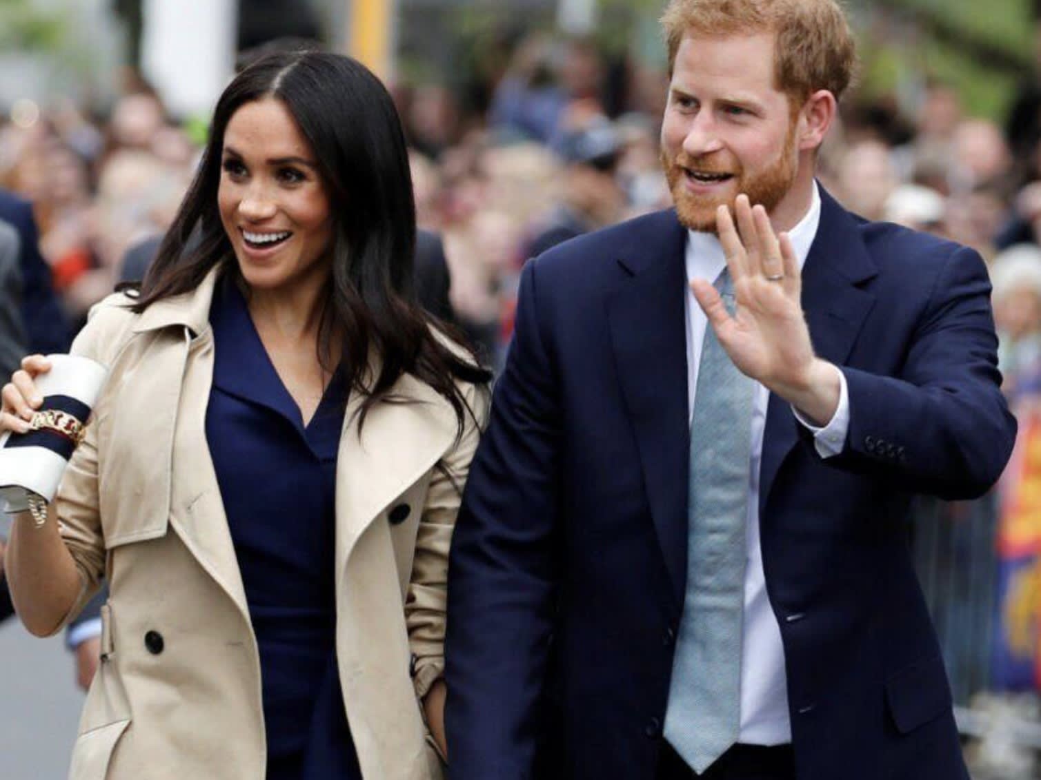 Meghan Markle and Prince Harry ©@Daily_Express / X