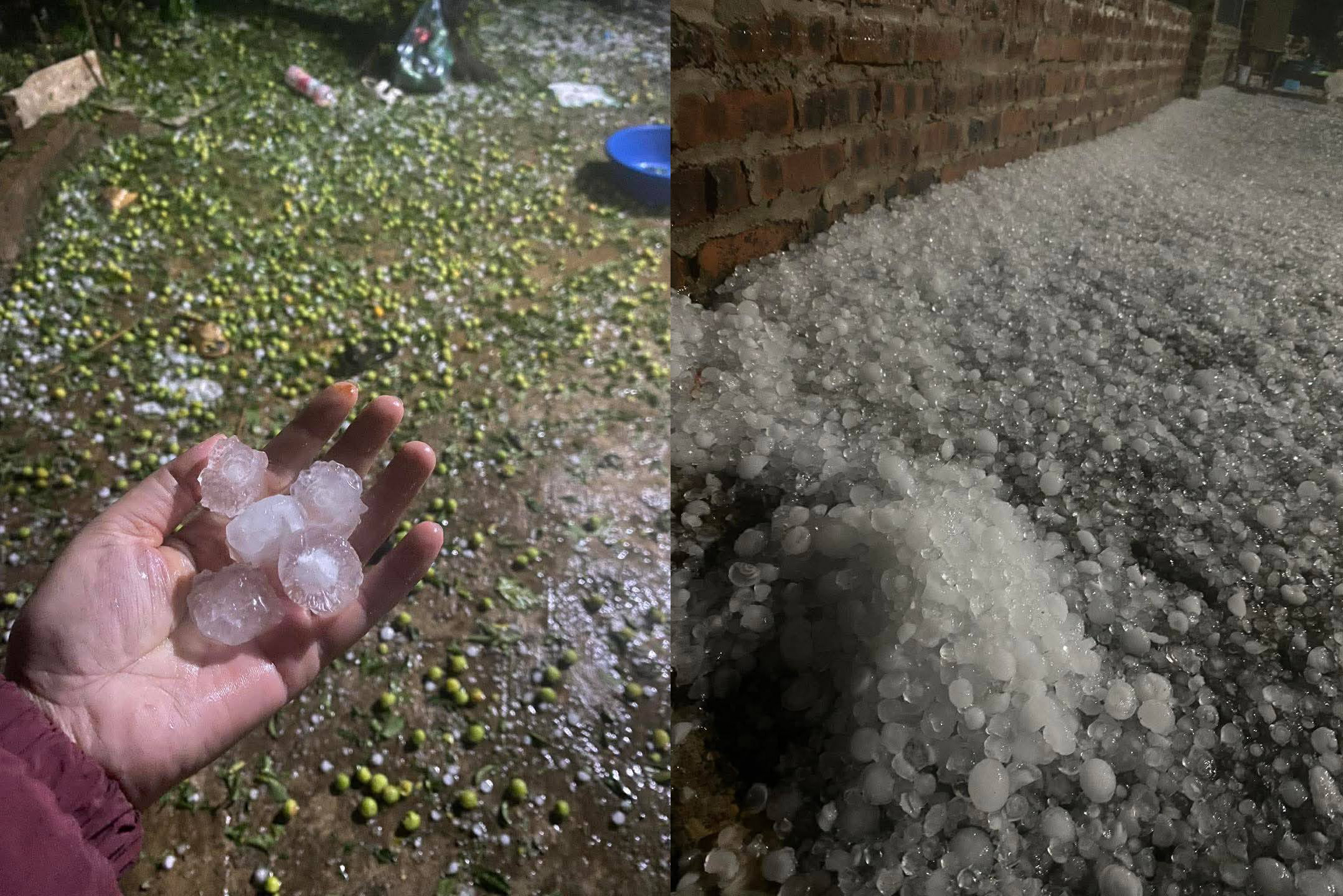 Hình ảnh mưa đá, dông lốc gây thiệt hại nặng ở Tuyên Quang, Sơn La, Lào Cai