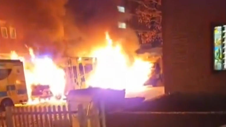 Suspected arson attack on ambulances in London was 'antisemitic': police