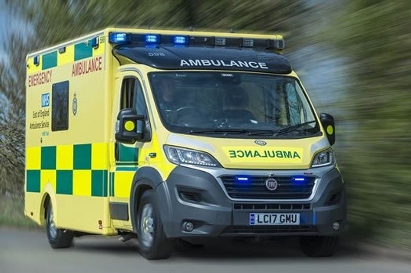 Man taken to hospital after lorry overturns into ditch