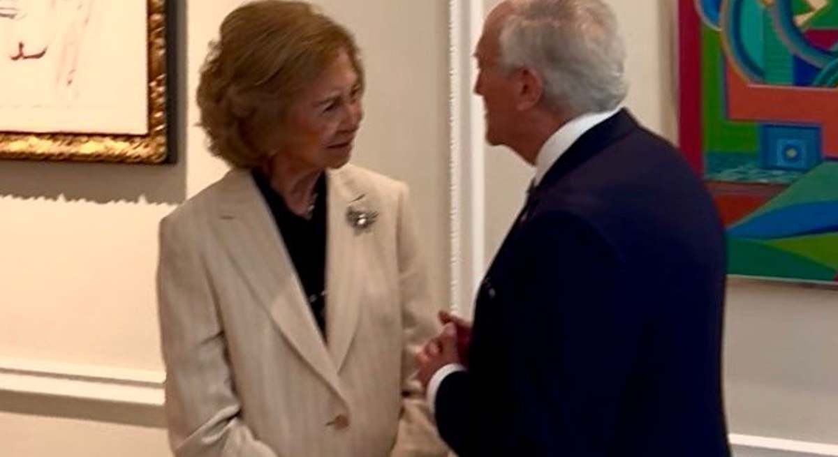 El encuentro en Miami de doña Sofía con Mike Bezos, padre del fundador ...