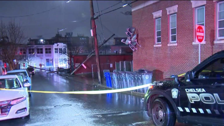 Serious car crash in Chelsea, utility poles and wires down
