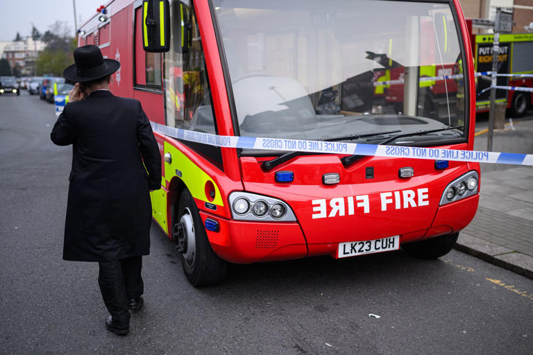 Ambulances set on fire in London in suspected antisemitic hate crime