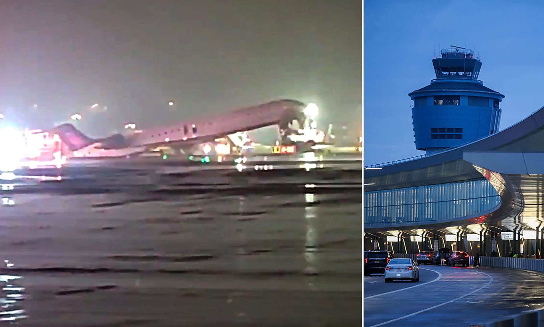 Two dead and multiple injured after Air Canada flight crashes at New ...