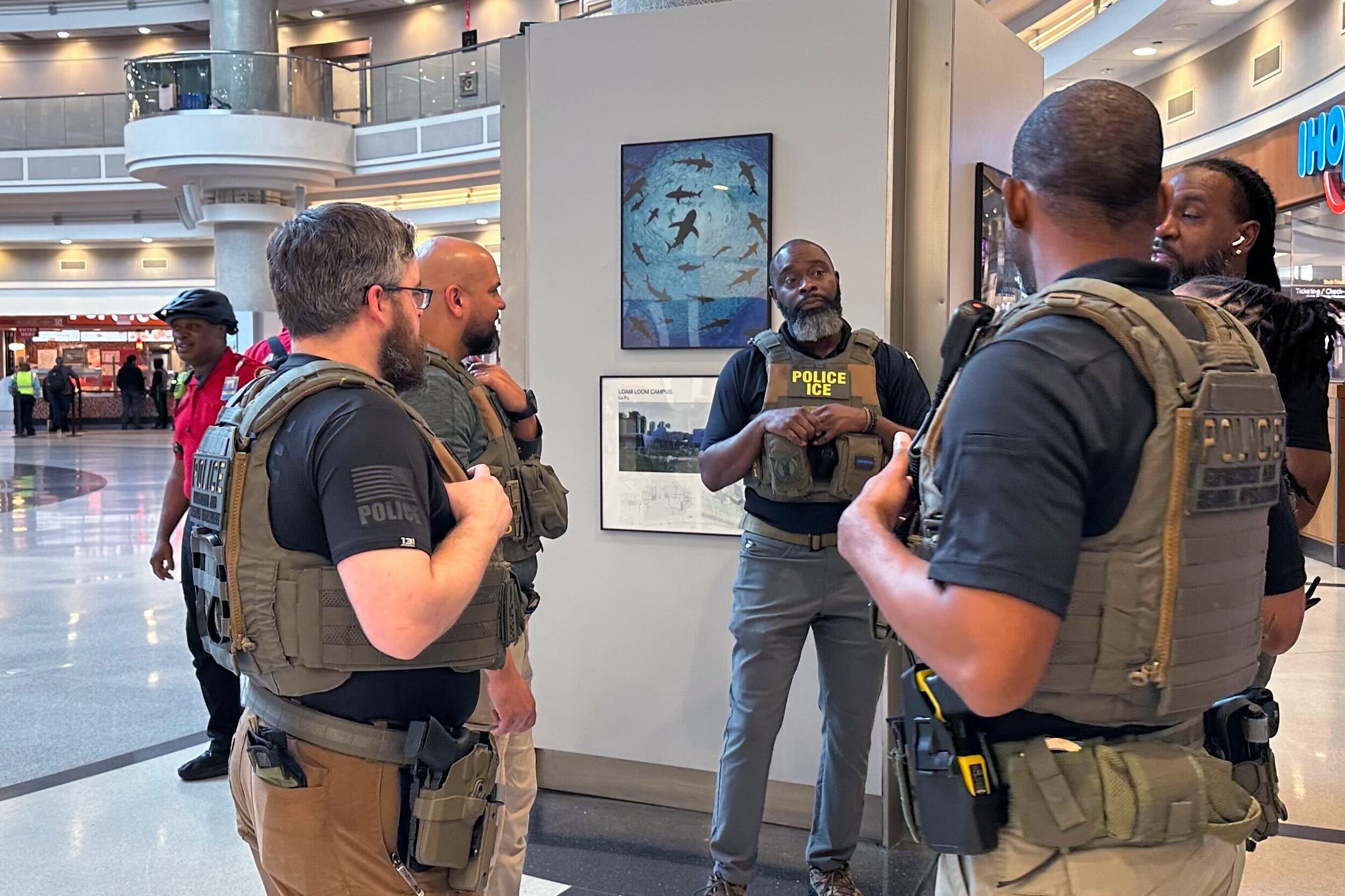 ICE agents at Atlanta airport after Trump order during partial shutdown