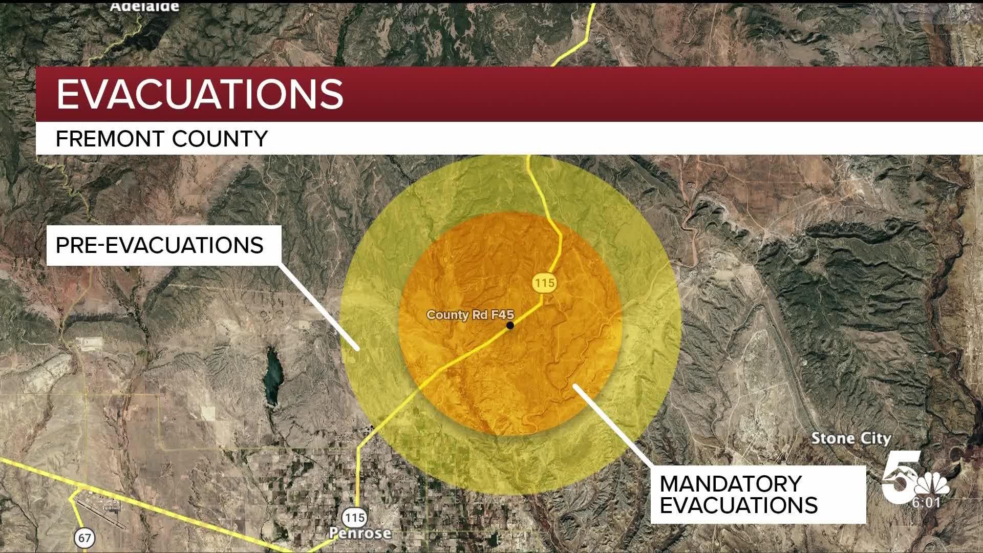 Evacuations remain in place for wildfire burning in Colorado