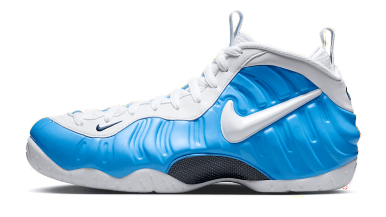 The Nike Air Foamposite Pro drops in UNC Tar Heels colors this week