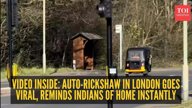 Video inside: Auto-rickshaw in London goes viral, reminds Indians of ...