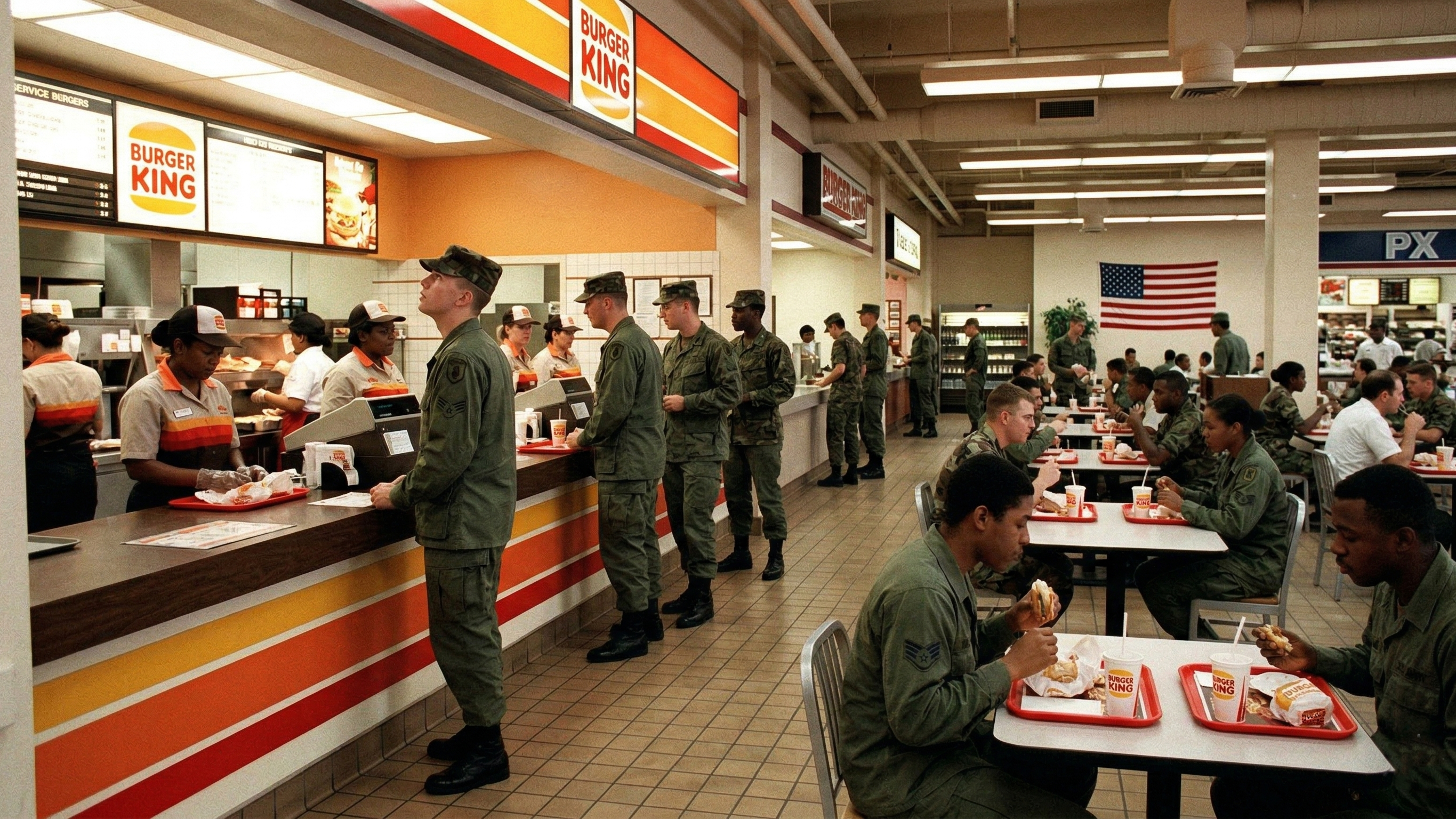 Watch how soldiers started getting fast food